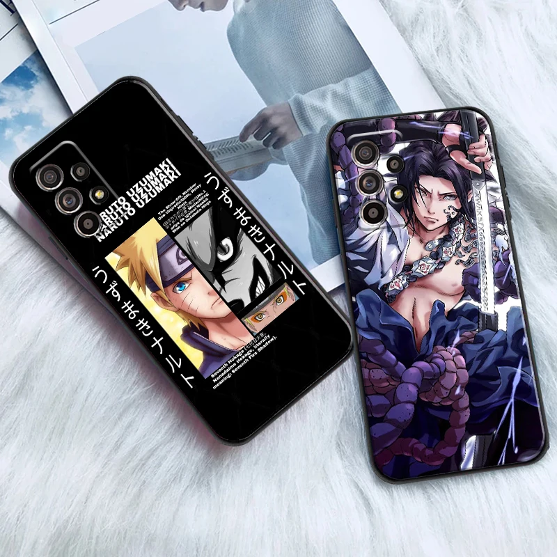 

NARUTO Anime For Samsung A20 A21 A22 4G 5G Phone Case Funda Coque Silicone Cover Black