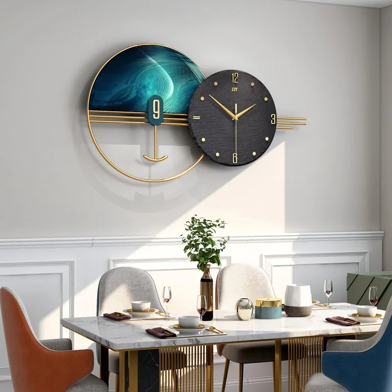 

Clock Living Room European-style Home Decoration Wall Watch Simple Light Luxury Wall Clock Hanging Wall Creative Wall Clock