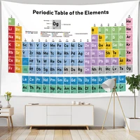 periodic table of the elements chemistry tapestry cheap wall hanging large science wall art tapestries wall decor home decor