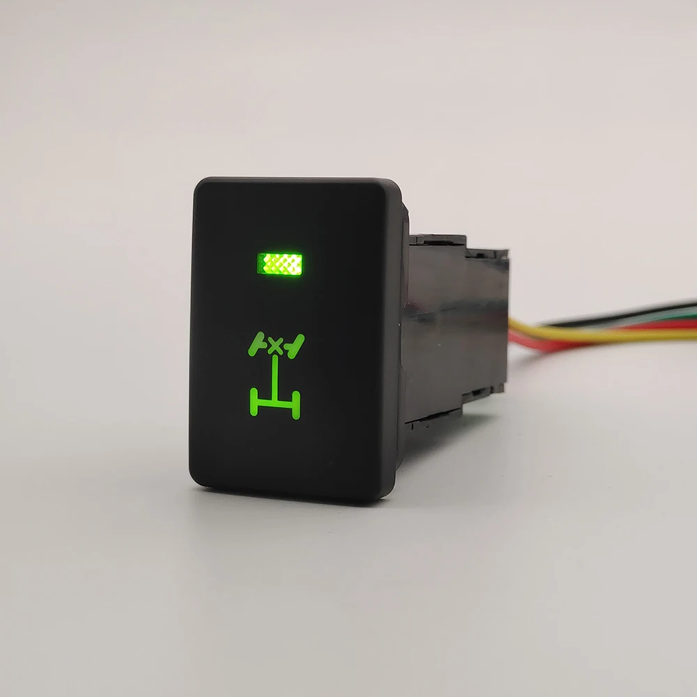 

1 шт. оранжевый/зеленый/синий светодиодный автомобильный передний замок дифференциала, кнопка с соединительным проводом для Toyota Land Cruiser Prado 150 LC200 2012