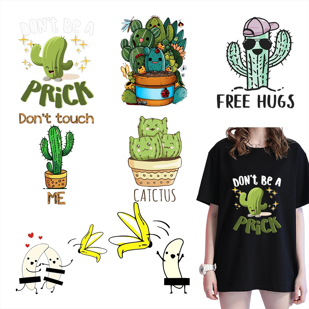 Термохромные Забавные Наклейки С Мультяшным Кактусом Самоклеящиеся Из Пвх