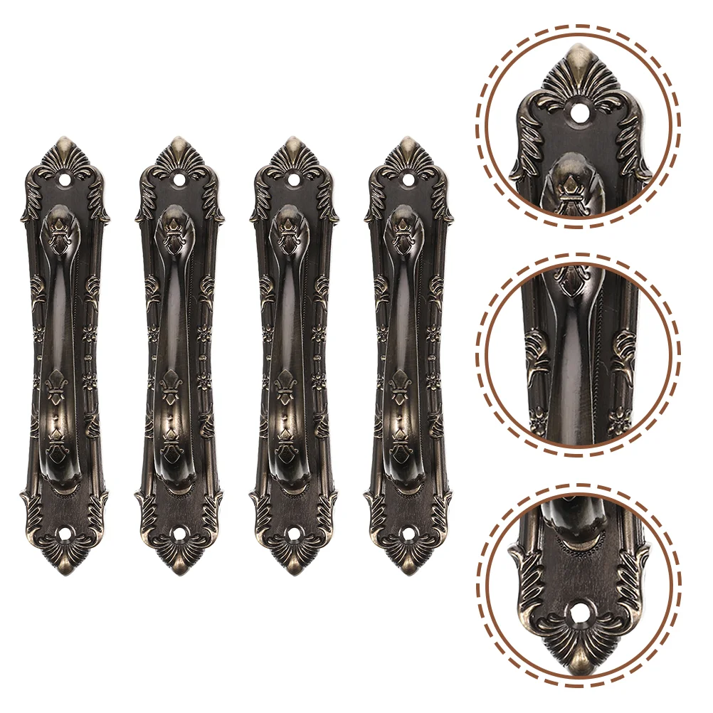 

4pcs Exquisite Metal Vintage Cabinet Pulling Handle Cabinet Door Knob Furniture Knob Drawer Knobs Door Knob