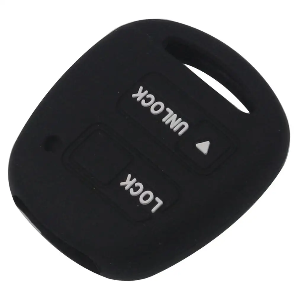 

Силиконовый чехол для автомобильного ключа jingyuqin с 2 кнопками, чехол для TOYOTA CAMRY RAV4 PRADO COROLLA AVENSIS LAND CRUISER YARIS