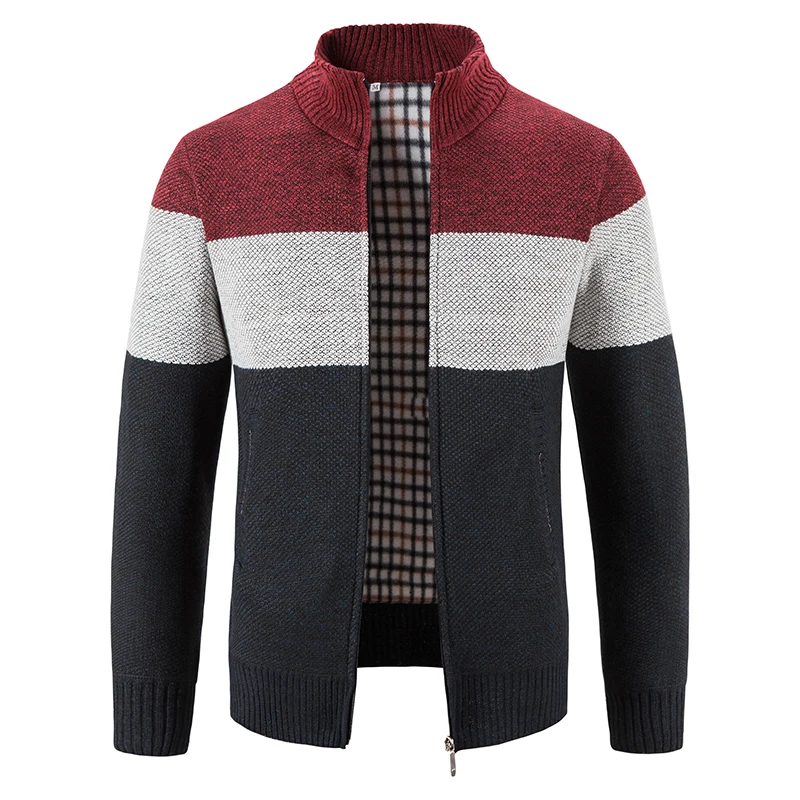

Autumn And Winter New Men's Knitted Sweater Fitted Cardigan Coat With Men's Casual Coat