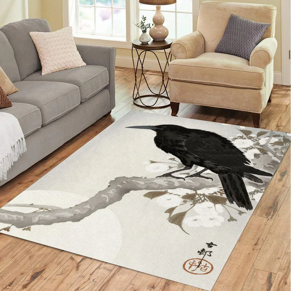 

Crown Area Rug for Living Room Floor Mat Carpet for Bedroom Bedside Entrance Doormat Anti-slip Home Decor