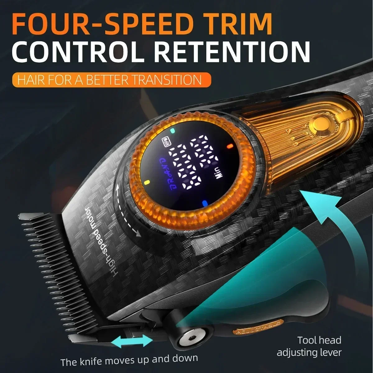 Машинка для стрижки волос Kemei профессиональный триммер 9000 об./мин.