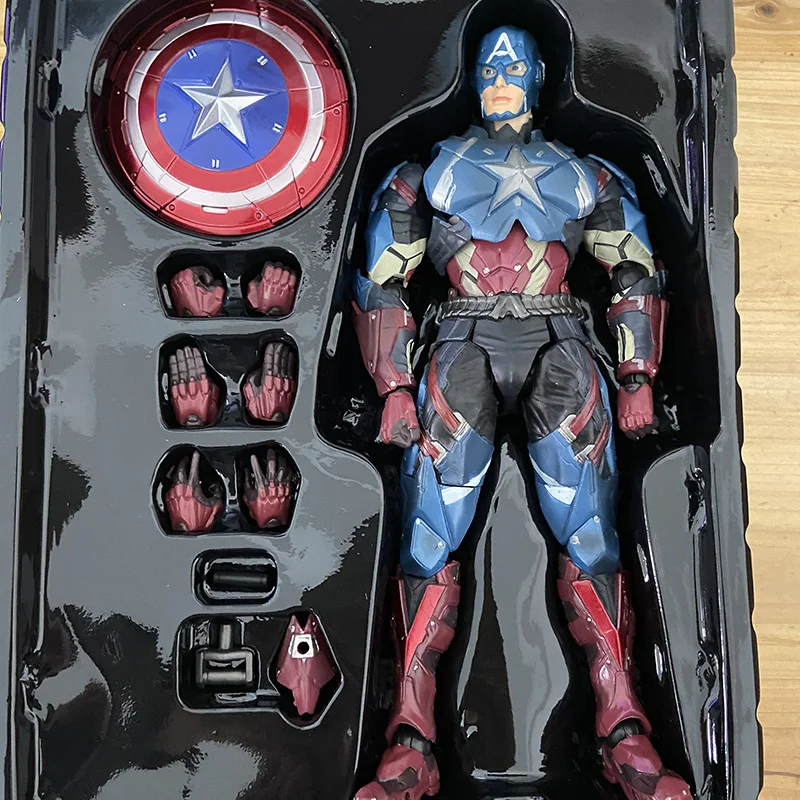 

Play Arts Marvel Captain America Action Figure 27cm Super Hero Toys
