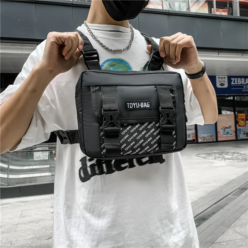 2022 New Hip Hop Men Streetwear Chest Rig Bag High Quality Oxford Tactical Vest Fashion Unisex Chest Bags Casual Sport Backpack