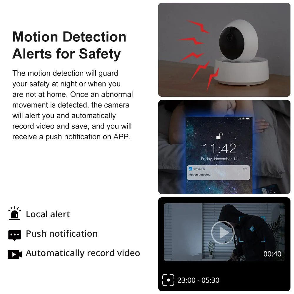 Умная IP-камера SONOFF GK-200MP2-B 1080P HD для системы видеонаблюдения |