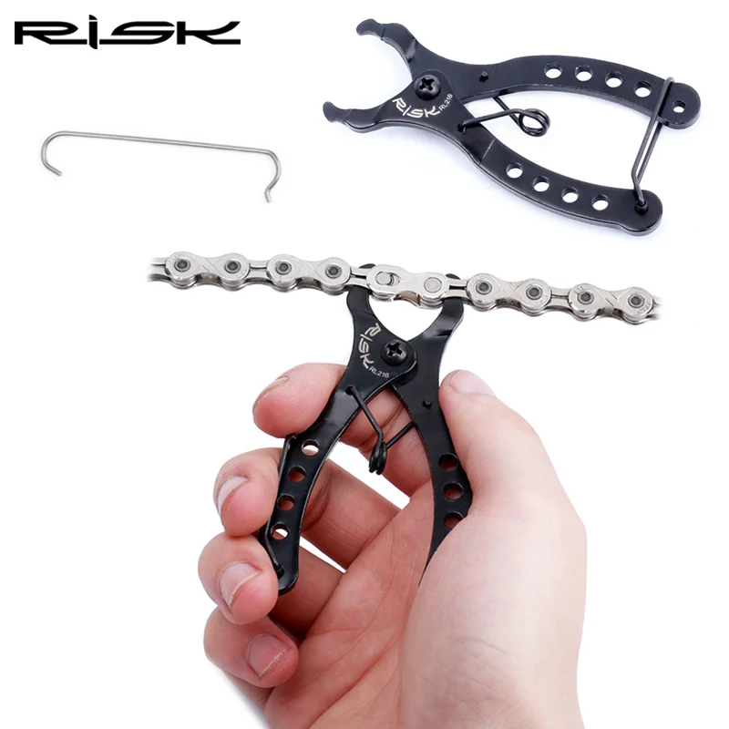 

RISK Bicycle Chain Quick Link Mini Tool with Hook up Multi Link Plier MTB Road Bike Chain Clamp Magic Buckle Cycling Accessories