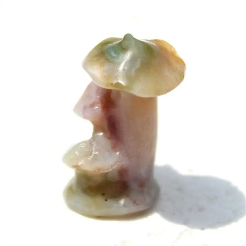 

Natural Ocean Jasper Gemstone Healing Stone Craft Mini Mushroom