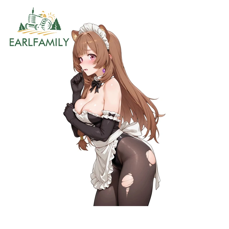 

EARLFAMILY Raphtalia индивидуальные наклейки в стиле каваи, бандажные наклейки для девочек, окклюзия, царапины, устойчивый к царапинам, декор для фургона