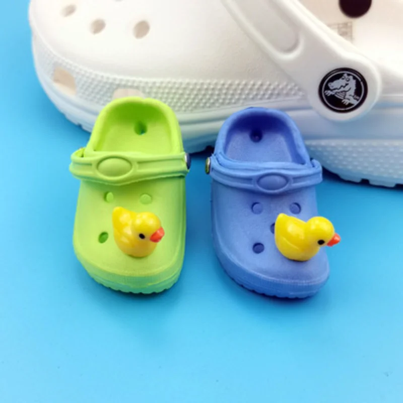 

Модные подвески «сделай сам» для мини-обуви, Кроксы, Симпатичные Мультяшные утки, застежки для обуви, трендовые подходящие ко всему подвеск...