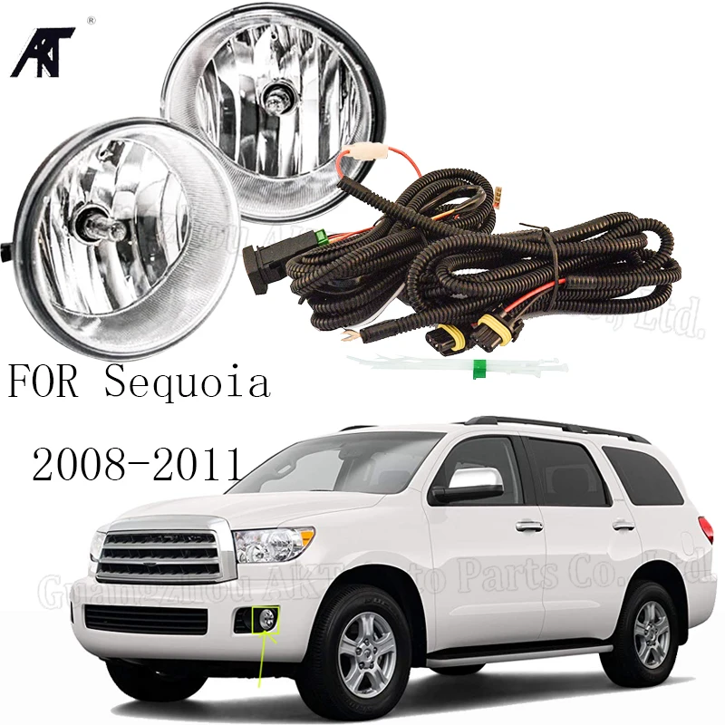 Противотуманная модель TY227 для toyota Sequoia 2008-2011 передний бампер автомобиля рабочая