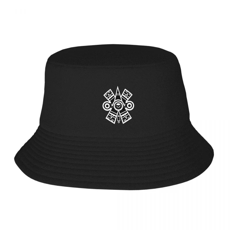 

Ollin Xolotl Aztec Symbol Mayan Inca Toltec Adult Fisherman's Hat Bob Bucket Hats Men Women Caps fisherman Hat Girl Boy Hat