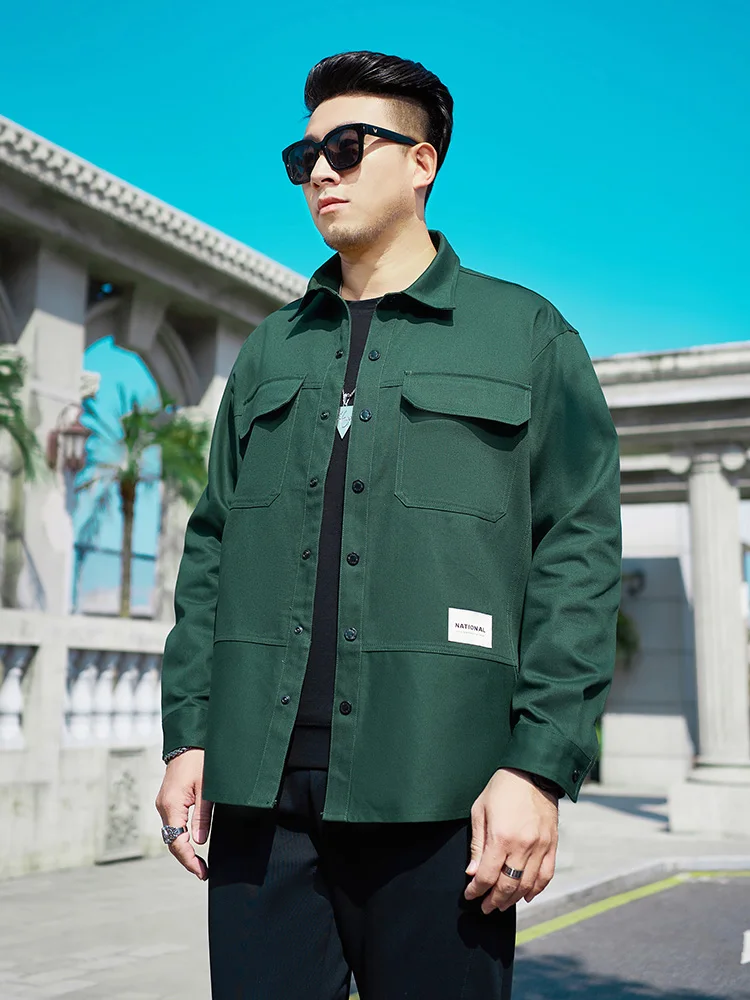 Весенняя модная брендовая мужская одежда больших размеров верхняя Fat Brother