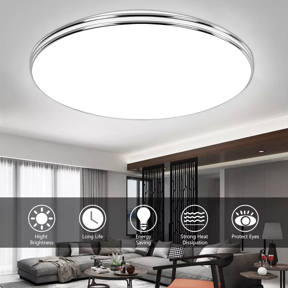 

2023 Ultra Thin LED Ceiling Lamp LED Modern Panel Light 72W 36W 24W 18W 12W 220V Bedroom Kitchen Surface Mount Flush Panel Light