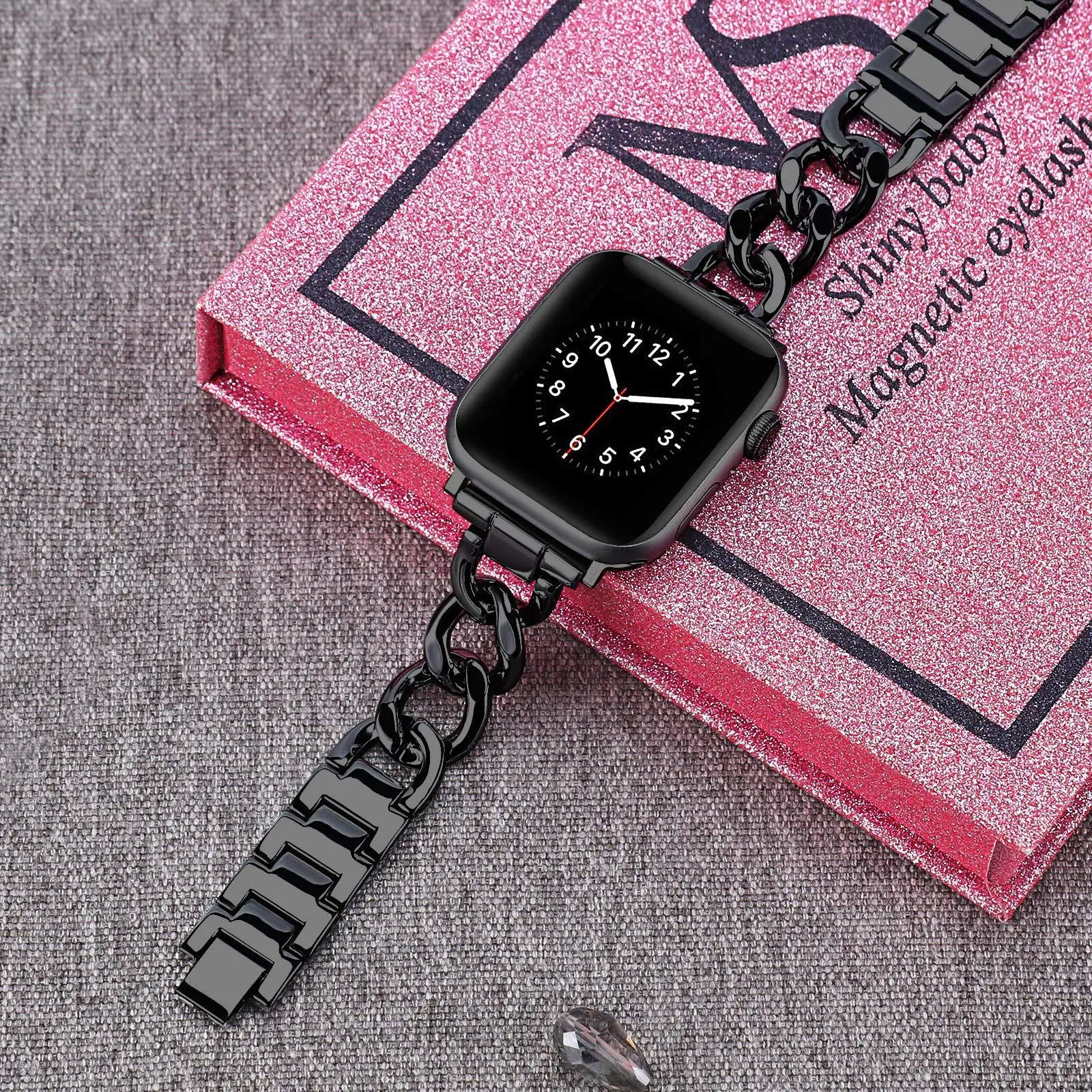 

Ремешок Металлический Стальной для IWatch Series 1 2 3 4 5 6 7 8 SE, сменный Повседневный Браслет для наручных часов, 38 мм 40 мм 41 мм 42 мм 44 мм