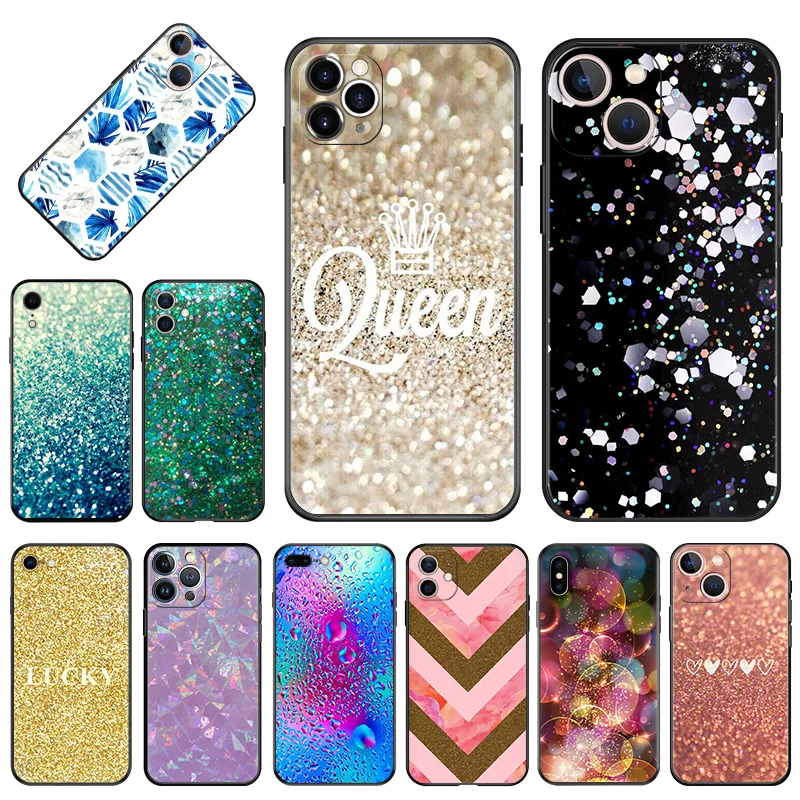 Мягкие чехлы для телефонов iPhone 15 14 13 Pro Max 12 11 Mini 7 8 Plus SE XS XR роскошный цвет морской