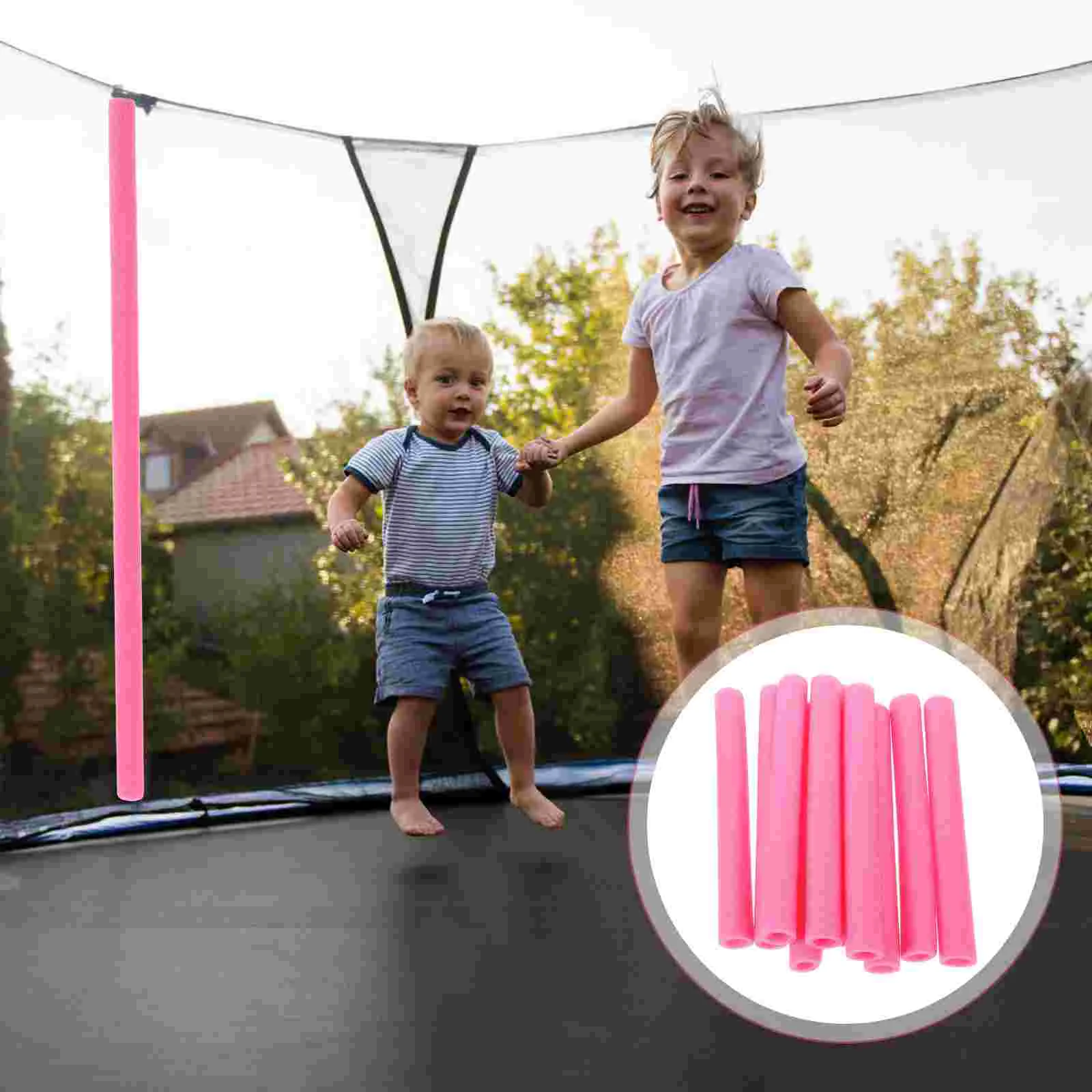 

10pcs Trampoline Pole Covers Anti-collision Tubes Trampoline Pole Protectors Pole Sleeves