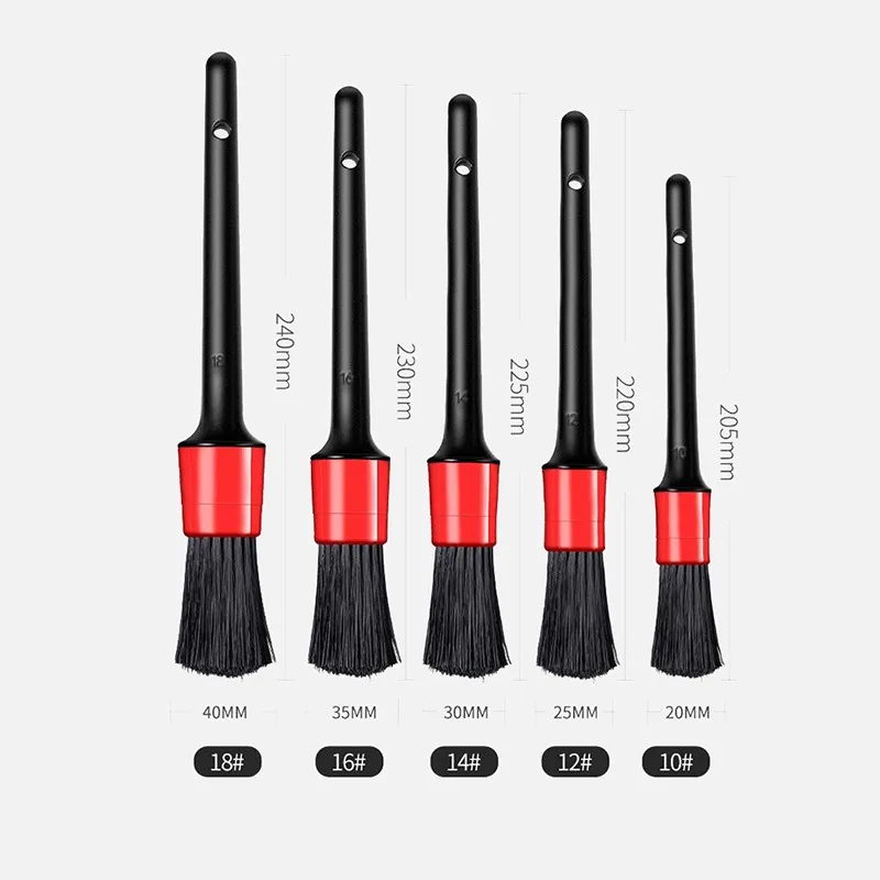 

5pcs Car Detailing Brush Auto Cleaning Brushes Universal Wheel Air Dashboard Outlet Detail Clean Tools Car Wash Accessorie