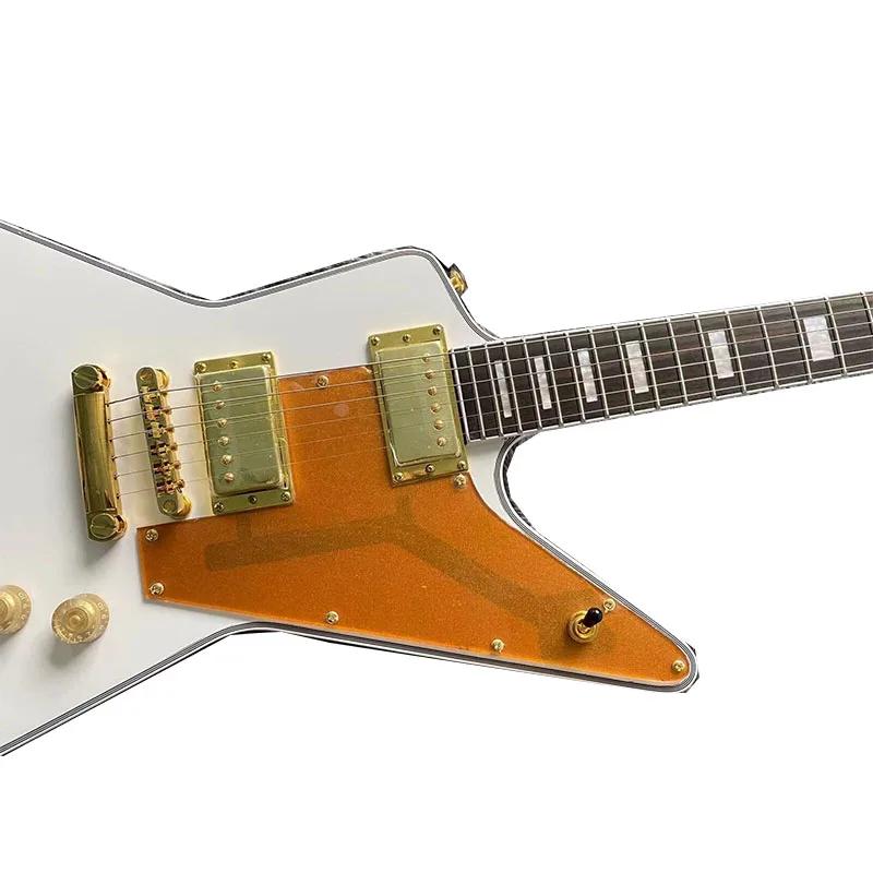 Фото Электрическая гитара белого цвета Gib Gold Hardware Body и Neck 6 струн №2