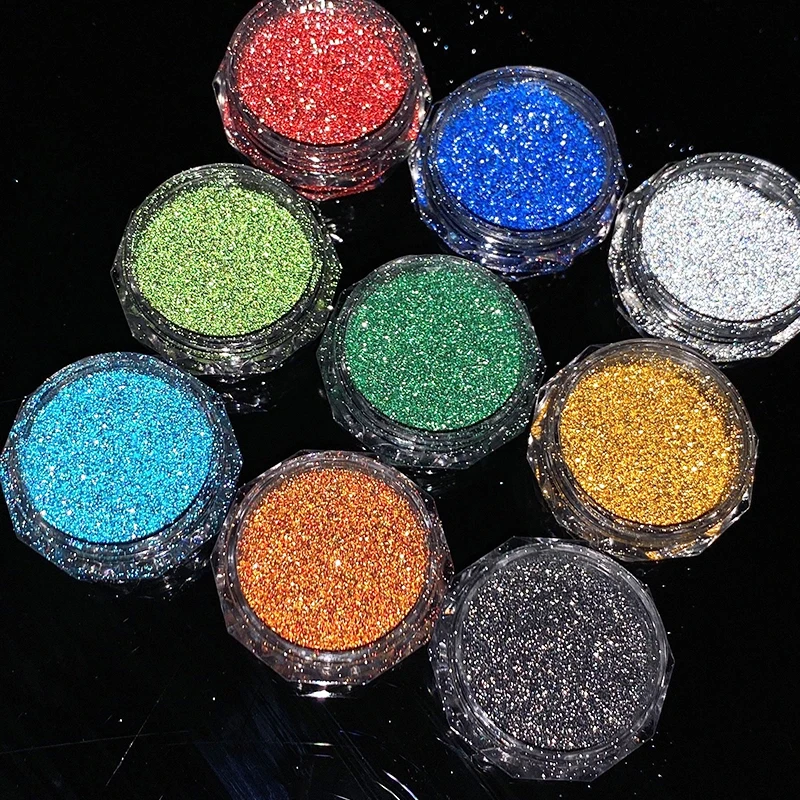 Reflective Powder Fluorescent Glitter Powder Shinning Chrome Pigment Dust Manicures Decoration images - 6