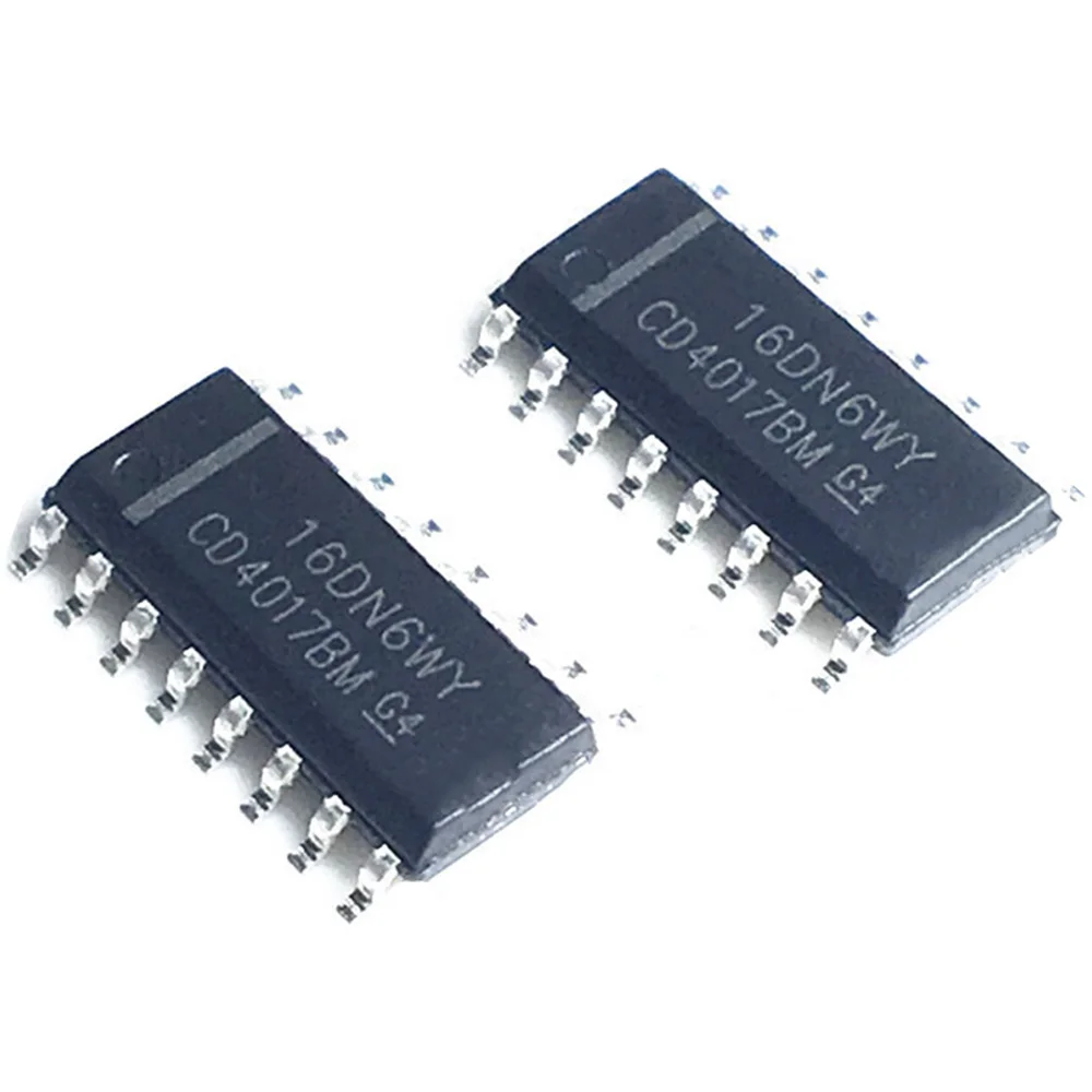 

10pcs/lot CD4017BM CD4017 HEF4017BT HEF4017 SOP-16 In Stock