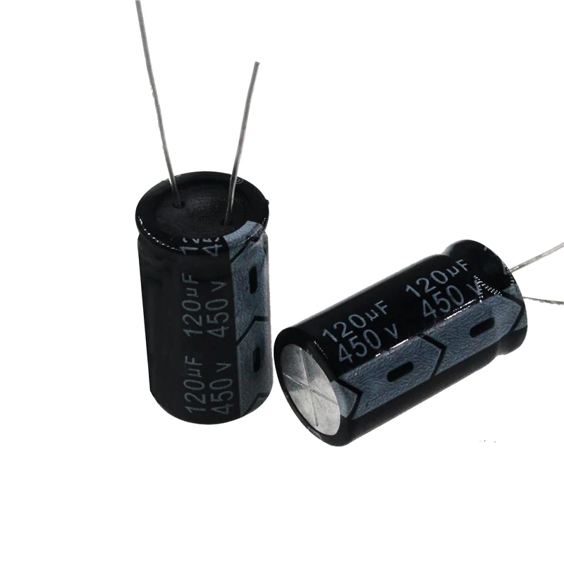 

2PCS 120uF 450V 120MFD 450Volt 18*35mm Aluminum Electrolytic Capacitor Radial