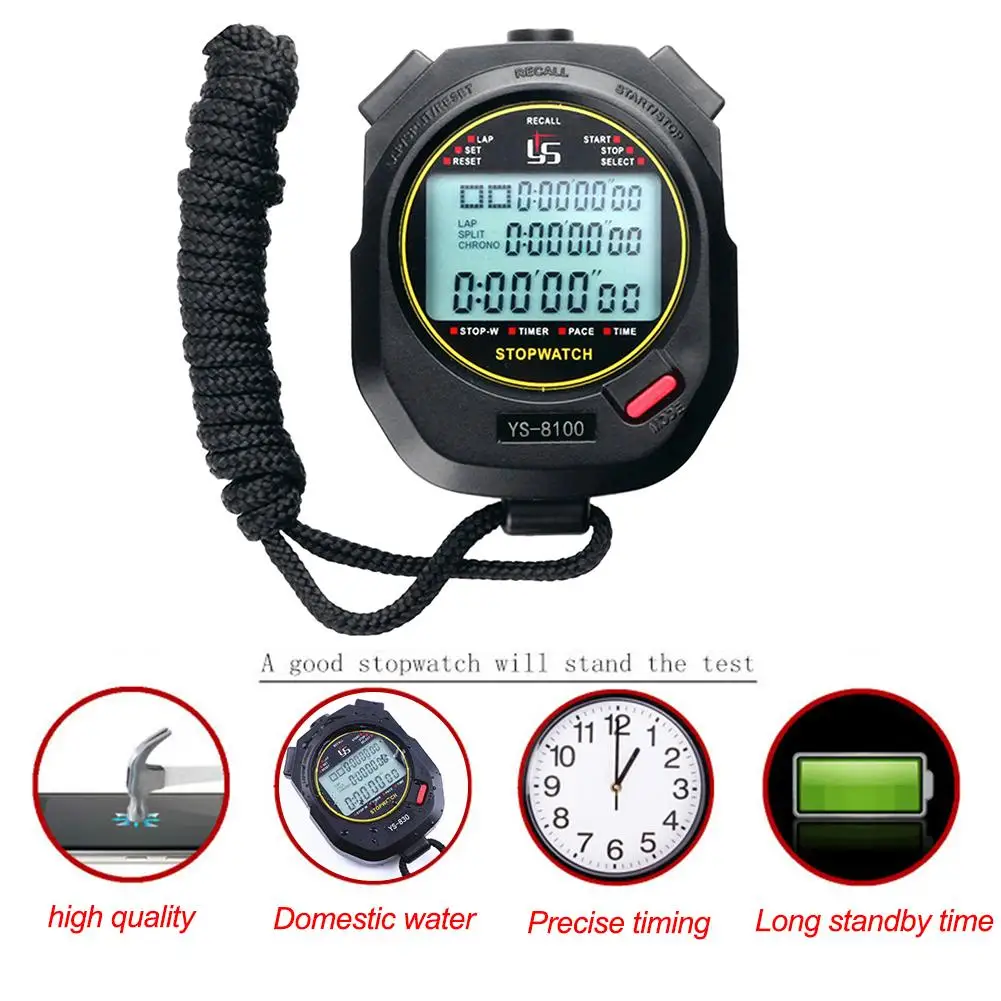 

Handheld Digital Stopwatch Timer Chronograph Sports Training Timer Stop Watch Outdoor Sports Running Chronograph Stop Watch