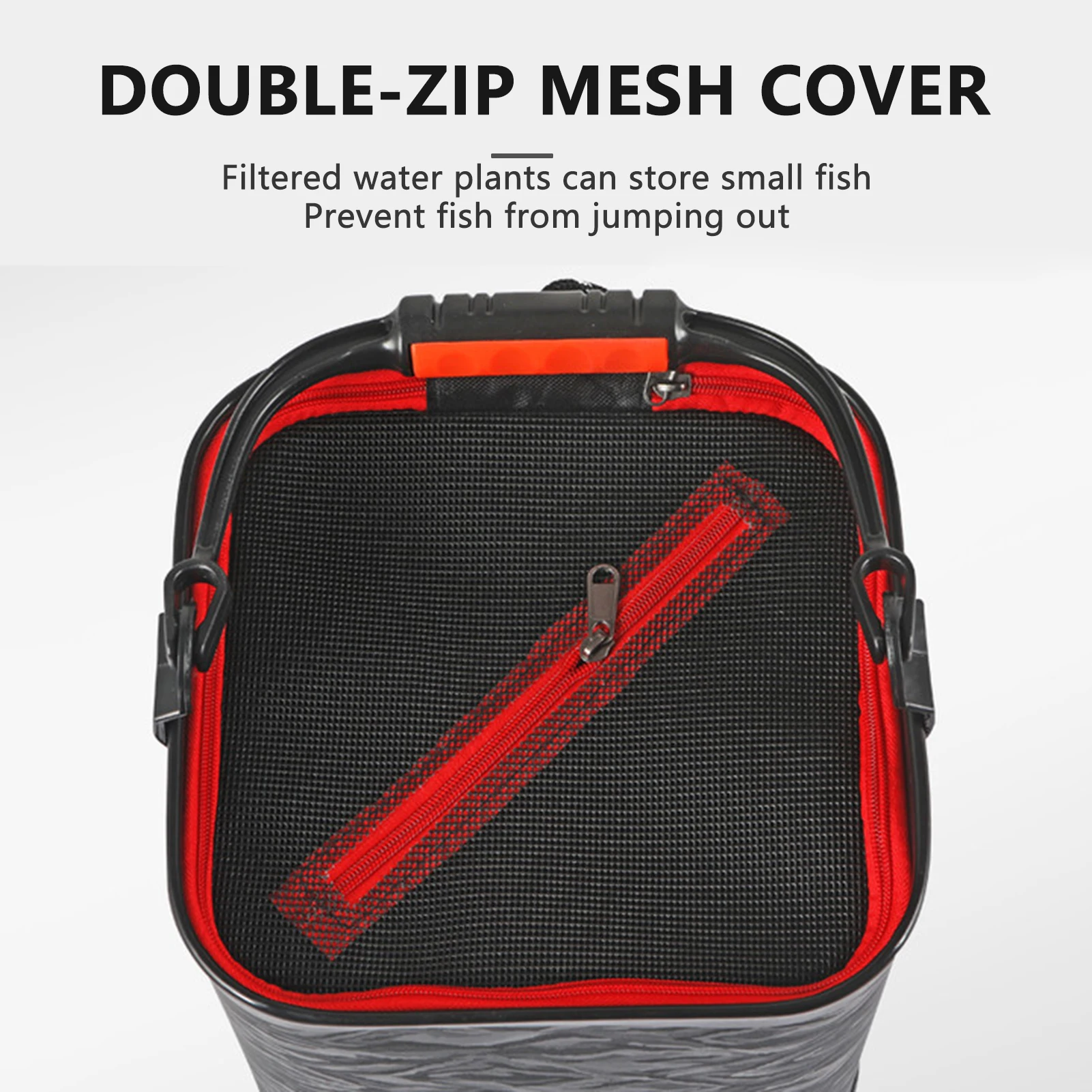 Портативное ведро для рыбалки Box EVA 3D текстурированное рыбы улицы садоводства