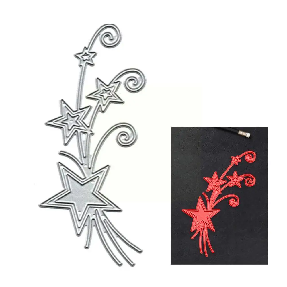 

Christmas Stars Bouquet Cutting Dies Cut Stencils Card Embossing Template Scrapbooking Metal Paper Album Diy Craft Dies Cut P3v0