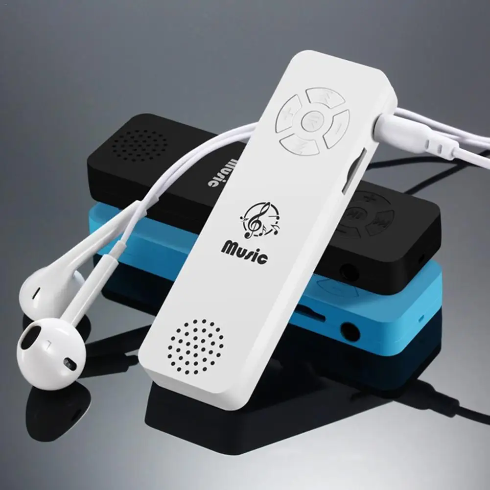 

Student Sports Running Music Walkman Ultra Thin Fashionable Card Inserting Loudspeaker Function MP3 Player Without TF Card