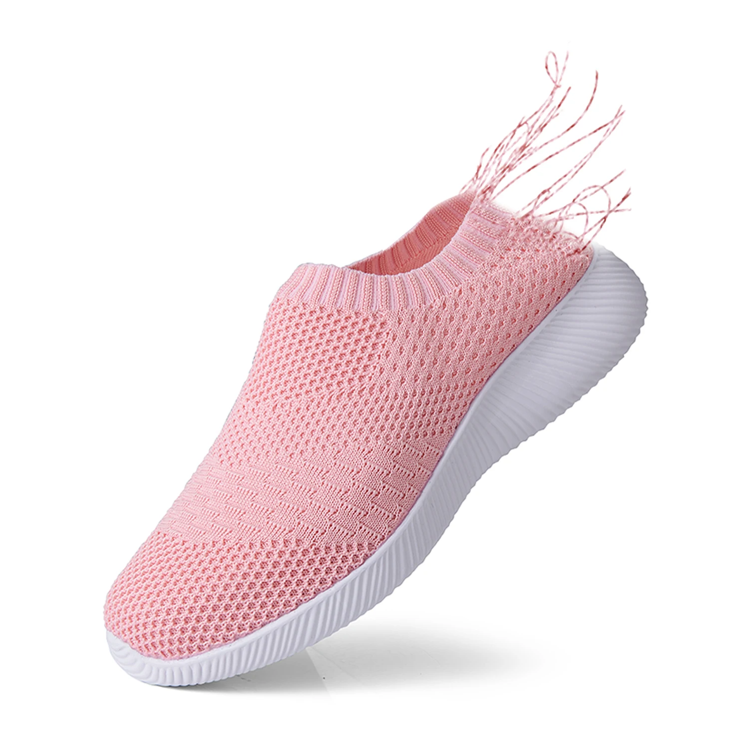 SALUDAS Women Casual Sneakers Running Shoes Fashion Slip-on Sneaker Female Sport Shoes Sock Footwear Breathable Mesh Tennis Shoe
