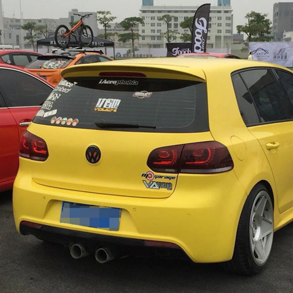 

Для Volkswagen VW Golf 6 2010 2011 2012 2013 ABS пластиковый задний Багажник крыло крыши Неокрашенный праймер задний спойлер автомобильные аксессуары