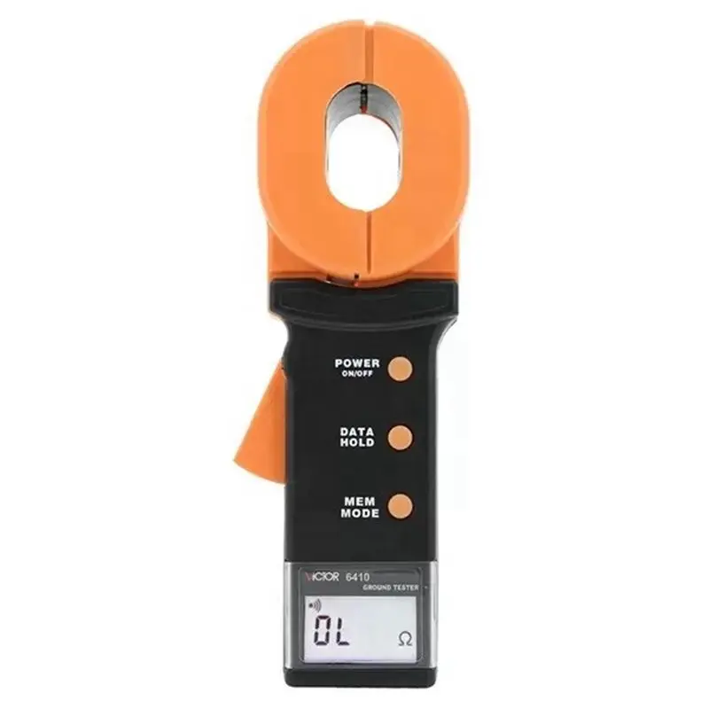 

VICTOR 6410 Digital Earth Ground Resistance Clamp Meter Leakage Current Measurement Electrical Equipment