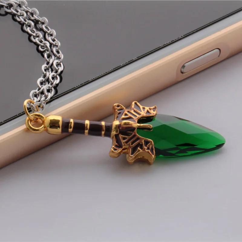 Ожерелье Dota2 Aghanim подвеска скипетр для мужчин мальчиков синее зеленое красное