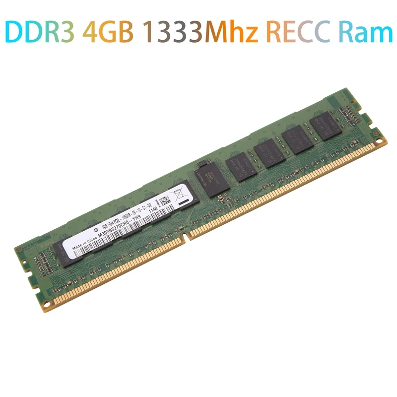 

1 шт. зеленый 240-контактный DDR3 4 Гб 1333 МГц RECC Ram PC3 10600 память для материнской платы X79 X58