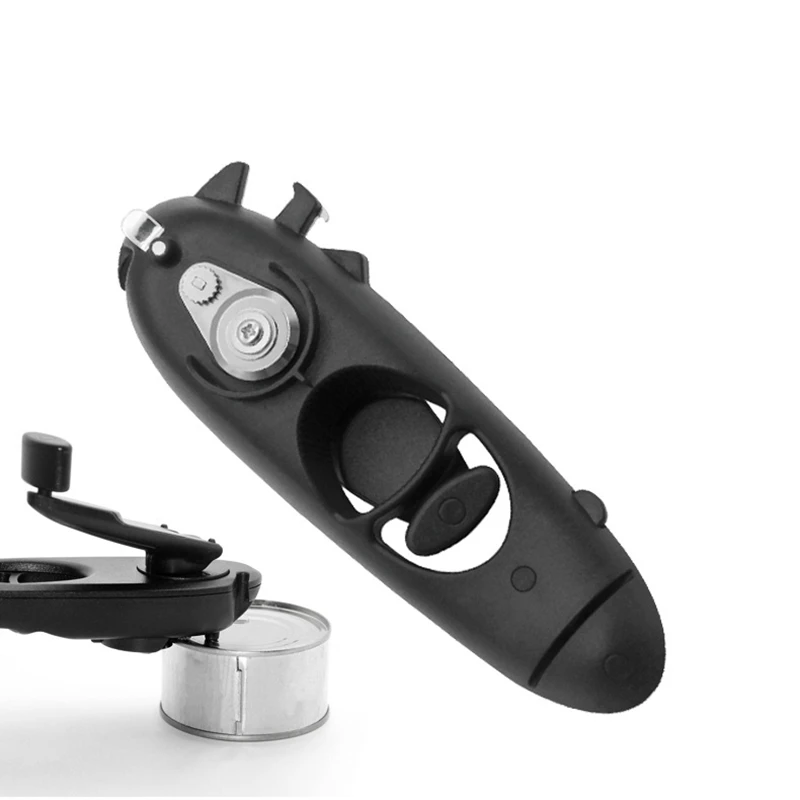 Manual Can Opener Multifunction Canned Food Side Cutter Beer Bottle Opening Kitchen Bar Tools Gadget