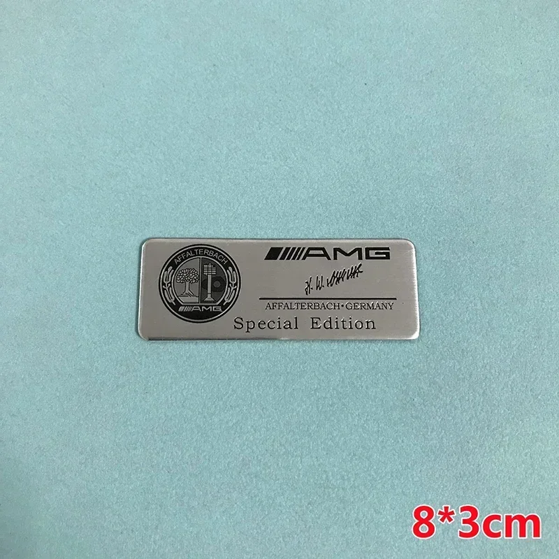 8X3 см тонкая алюминиевая этикетка-наклейка, эмблема автомобиля для Mercedes Benz Wheat Star Maybach AMG Apple Tree B, логотип, специальная