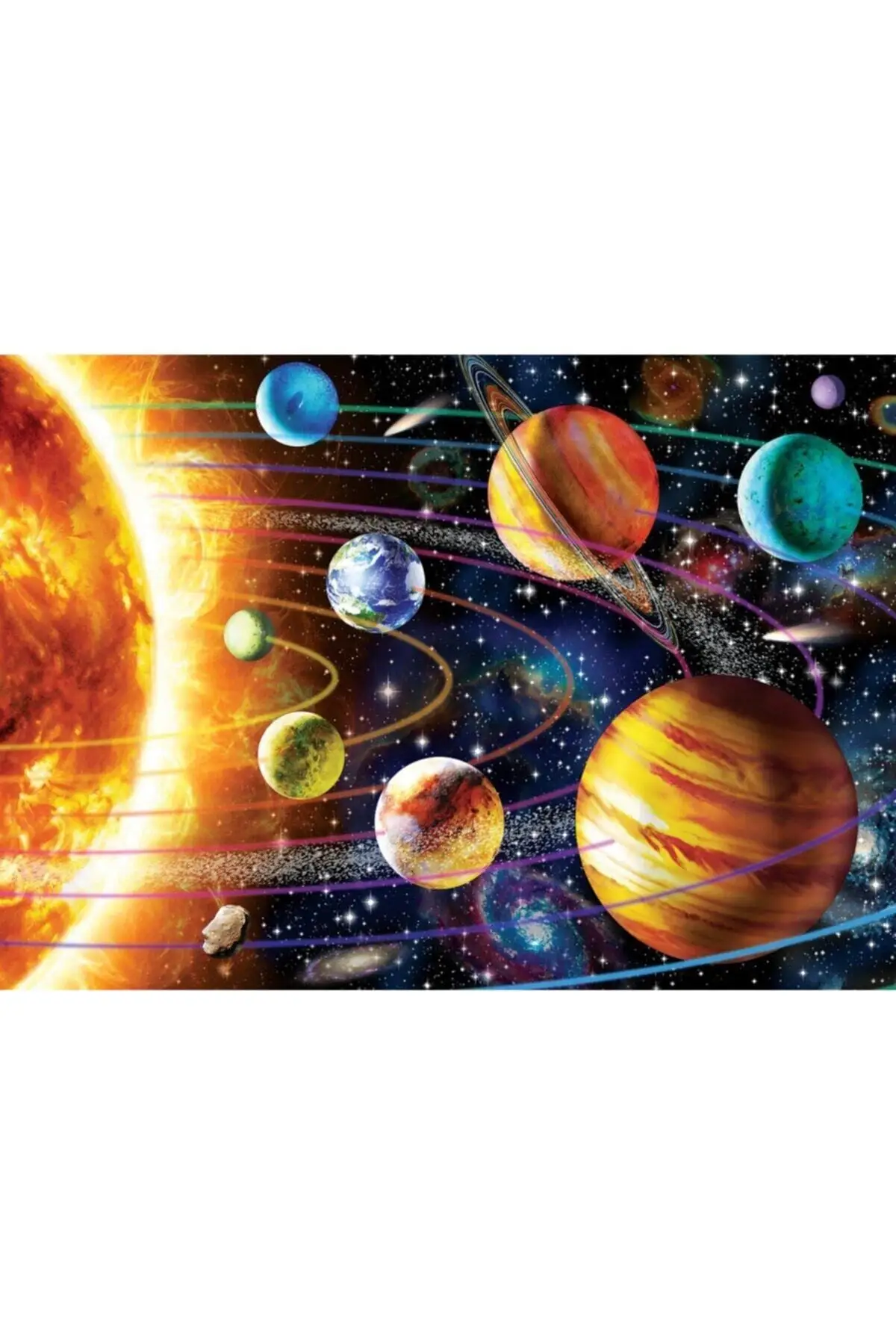 

Solar System Jigsaw Puzzle 1000 Piece Neon Day and Night 2 Separate Image