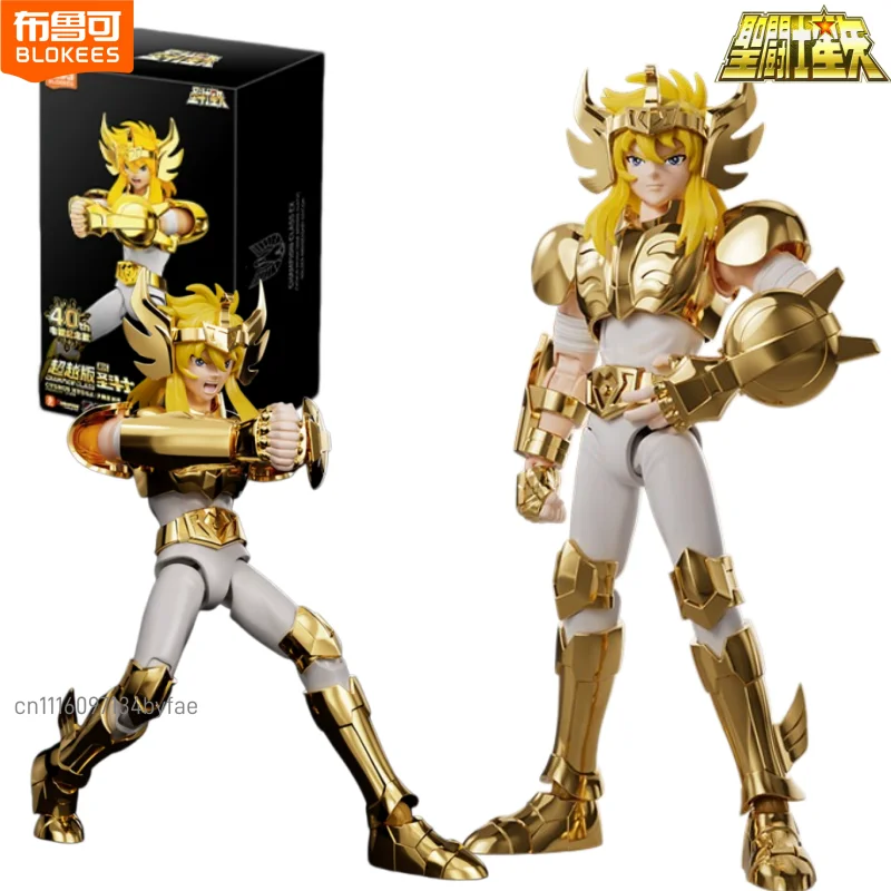 Фото BLOKEES Новые фигурки Saint Seiya Beyond Edition: Сборные модели Cygnus Hyoga EX и Pegasus Seiya EX, игрушки-украшения, подарок №1