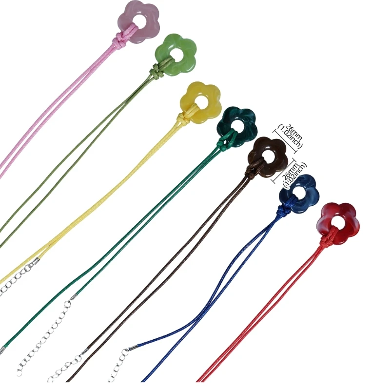 Нишевая цепочка на ключицу с полым цветком корейская студенческая регулируемая