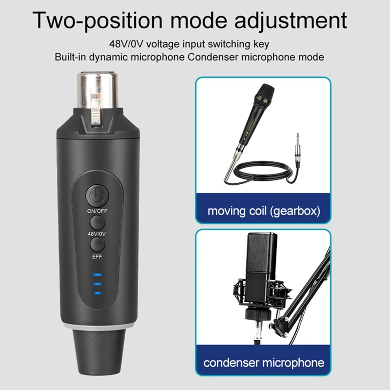 Беспроводная система передачи и приема микрофона 2 4G XLR