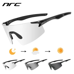 Cycling Glasses Men Women Bicycle Glasses 1 Lens Photochromic MTB Road Bike Eyewear Outdoor Sports S in USA (United States)