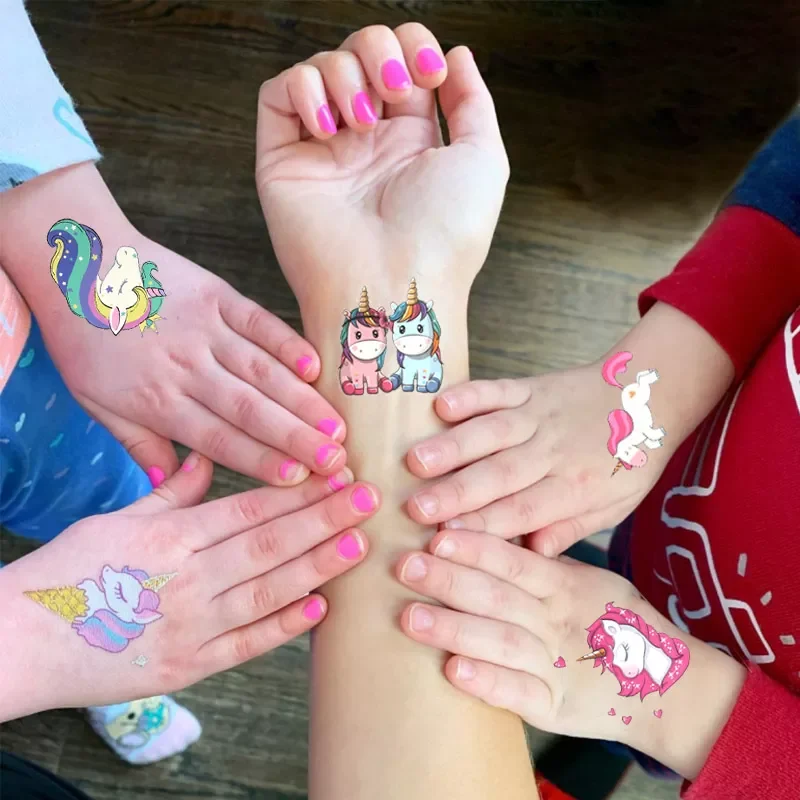 

Unicorn Temporary Tattoos Stickers Unicorn Decoration Unicorn Waterproof Tattoo For Kids Birthday Baby Shower Decoration