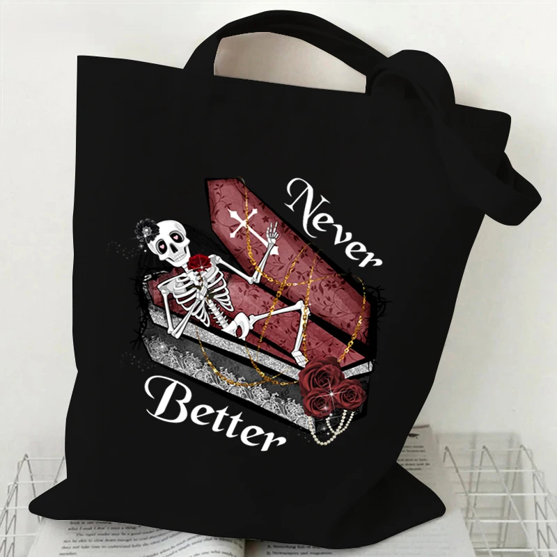 

Vampire Halloween Print Women's Bag Crossbody Handbags Female Shopper Cartoon Print Designer Shoulder Canva Tote Bags for Womon