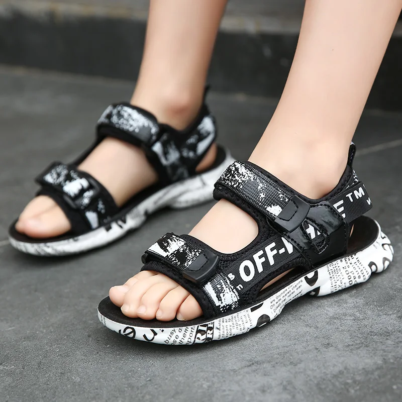 2023 Summer Kids Sandals Fashion Children Sandalias Soft Bottom Childrens Shoes Non-slip Beach Boys Sandals for Child