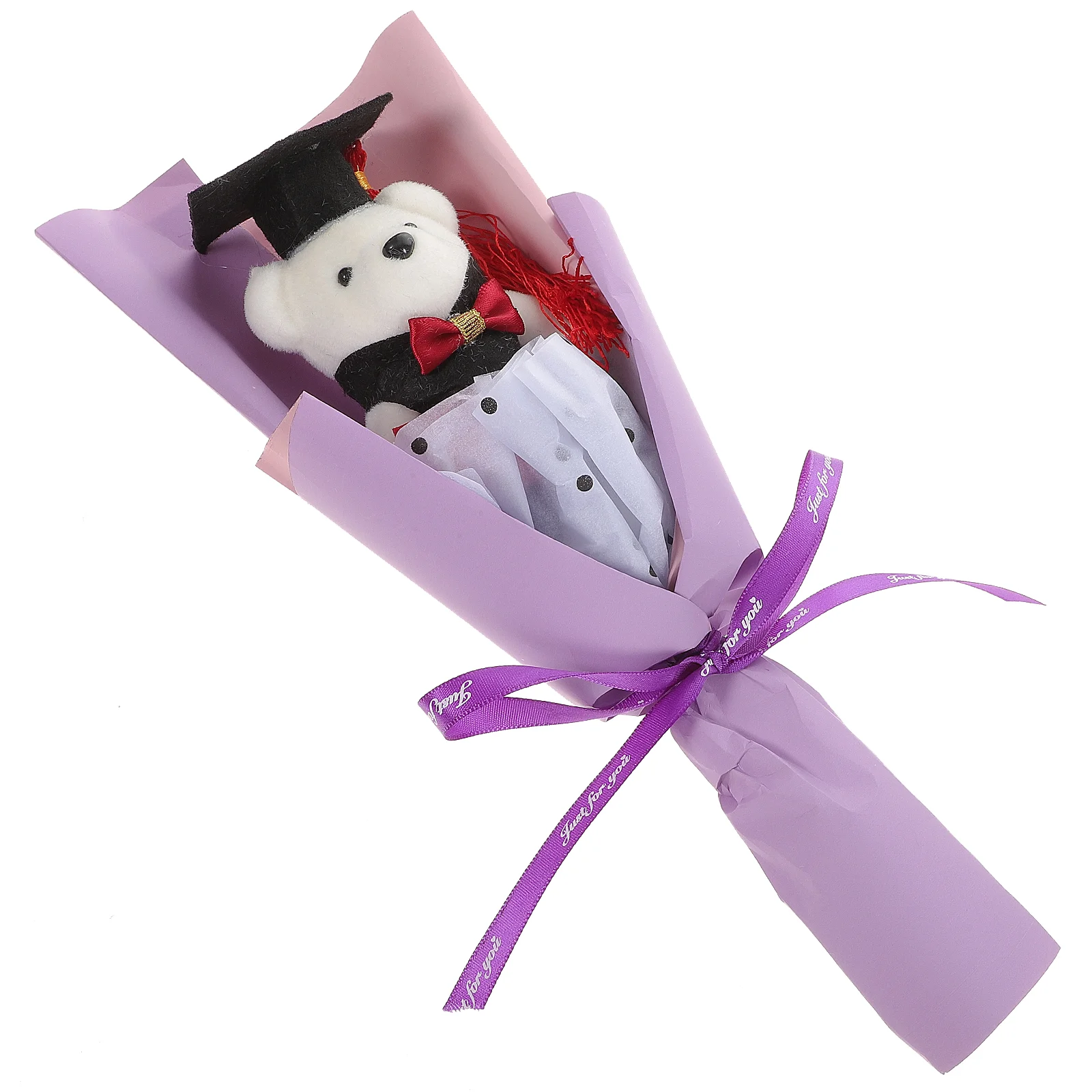 

Flower Bear Graduation Bouquet Banquet Mini Plushies Congrats Souvenirs Graduates Accessories