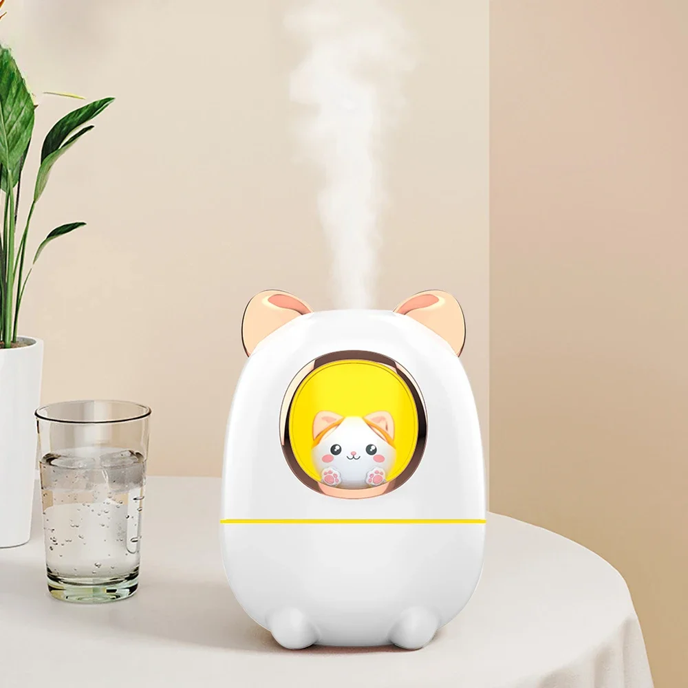 Увлажнитель воздуха с рисунком Китти диффузор ночником комната растение спальня